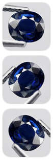 0.82Ct.  Sapphire Blue Oval Australia Precious Gem Ravishing Color!Normal Heated