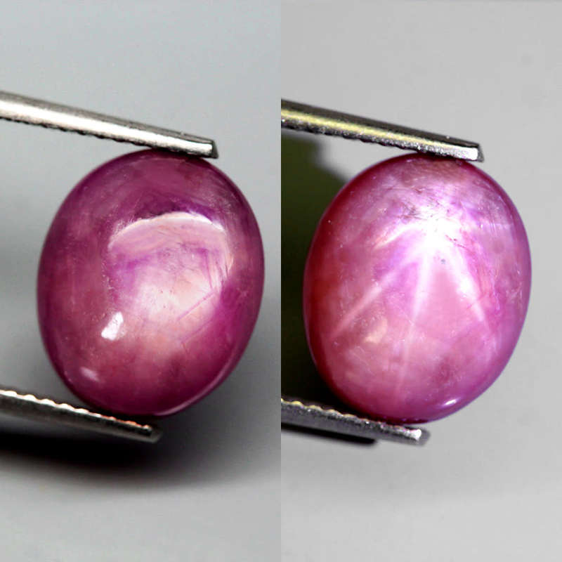6.30Ct. Ruby Pinkish Red Oval Cabochon Mozambique Gem Natural Amazing!Natural