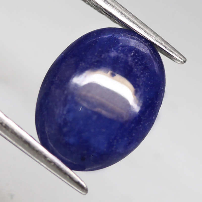 3.37Ct.  Sapphire Cornflower Blue Oval Cabochon Natural