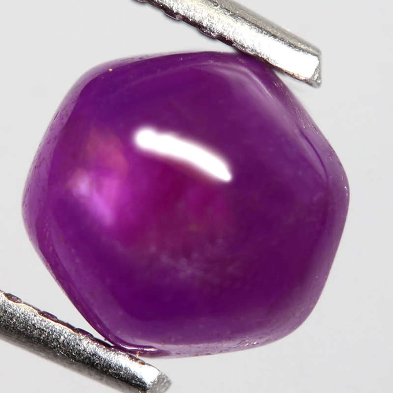 2.42Ct. l Ruby Pinkish Purple Hexagon Cabochon Mozambique Amazing Shape!Natural
