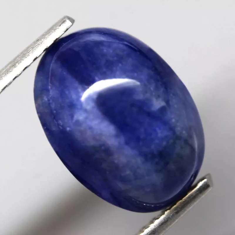 7.26Ct.  Sapphire Cornflower Blue Oval Cabochon Natural