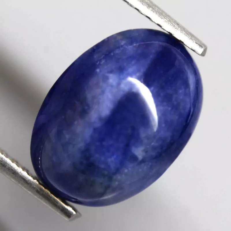7.26Ct.  Sapphire Cornflower Blue Oval Cabochon Natural