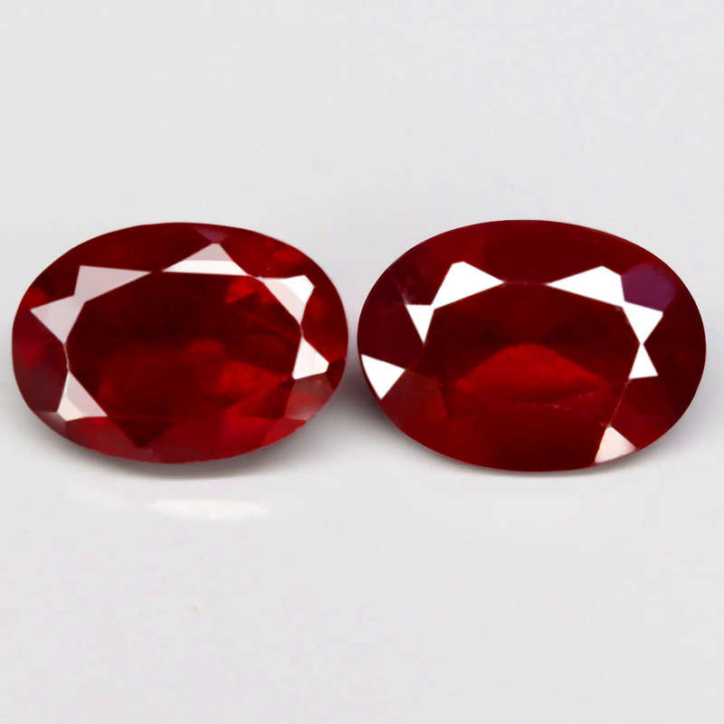 1.83Ct.  Spessartite Garnet Red Oval **Pair**Namibia Gem  For Jewelry! Natural