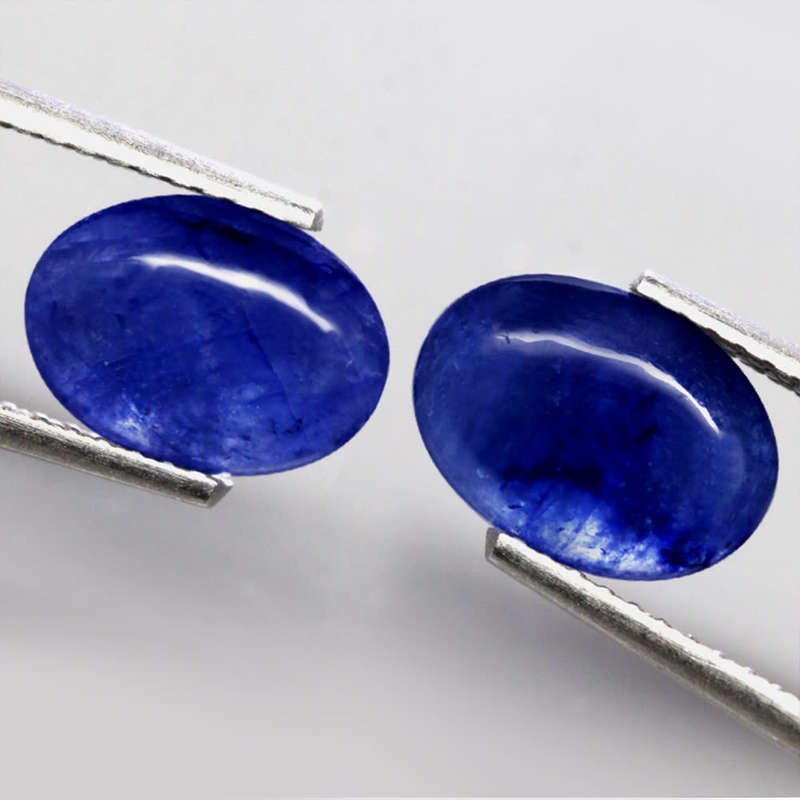 3.78Ct. Sapphire Cornflower Blue Oval Cabochon Mozambique Ravishing For Jewelry!