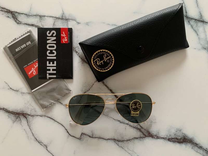 Ray-Ban Classic Aviator Sunglasses  RB3025 Gold/Grey Lense