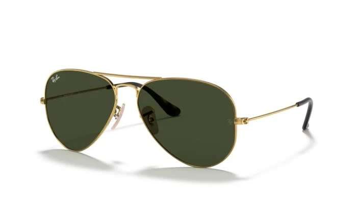 Ray-Ban Classic Aviator Sunglasses  RB3025 Gold/Green Lense