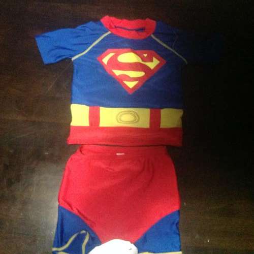 SUPERMAN 6 - 12 MONTHS SWIMWEAR