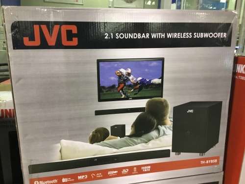 JVC SOUND BAR WITH WIRELESS SUBWOOFER