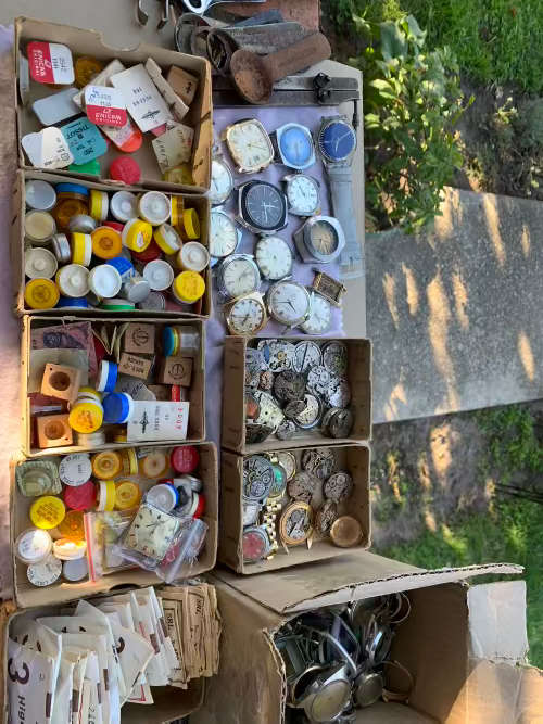 Vintage Watchmakers Lot (Tools, Parts, Watches)