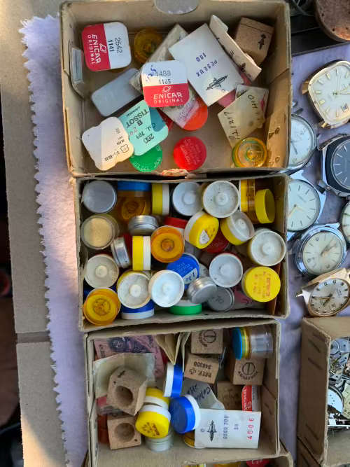 Vintage Watchmakers Lot (Tools, Parts, Watches)