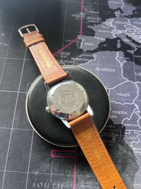 Vintage Enicar Ultrasonic Automatic Watch Waffle/Honeycomb Dial 34mm