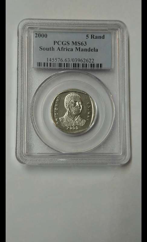 2000 Nelson Mandela R5 PCGS MS 63