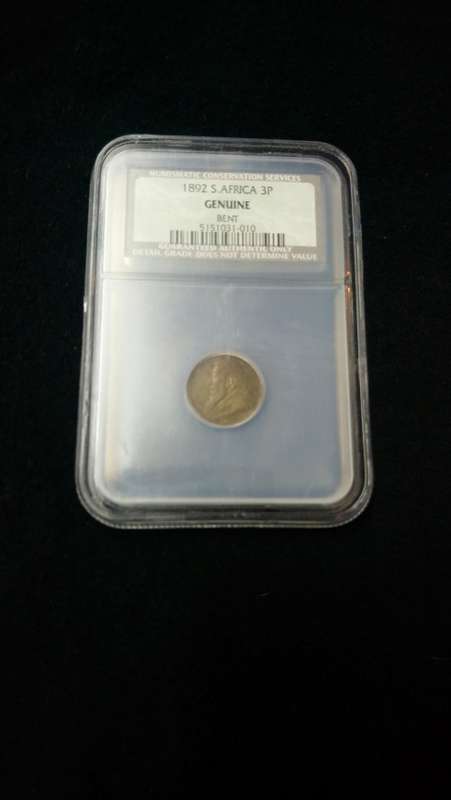 1892 ZAR Threepence