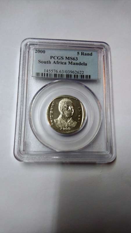 2000 Nelson Mandela R5 PCGS MS 63
