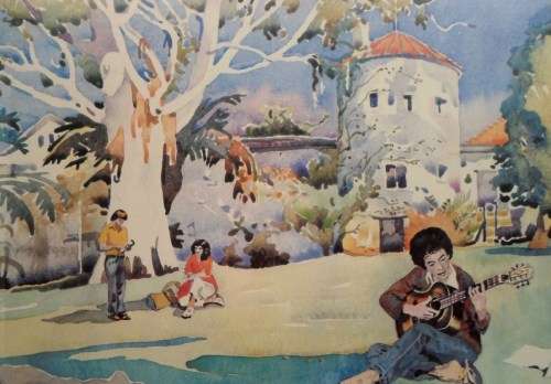 Walter Battiss - Rhodes University The Old Provost - A beautiful print! Low price, bid now!
