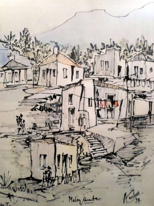 Arthur Cantrell - Malay Quarter - A stunning mixed media - Invest now!!