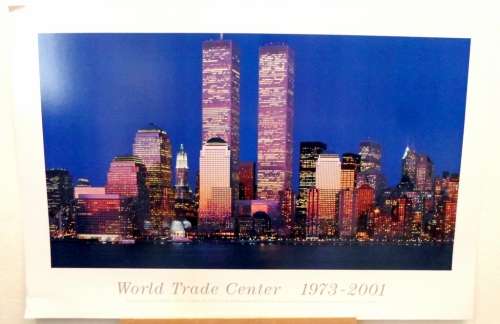 New York - World Tade Center - Poster for the benefit of the Red Cross - Bid now!