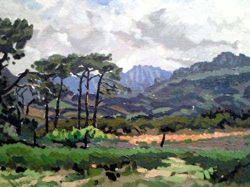 Bill Leftwich -  Landscape - Beautiful International art! Bid now!