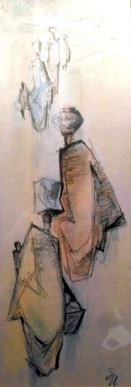 Ernest Ullman - Print on silk - Magnificent! Bid now!