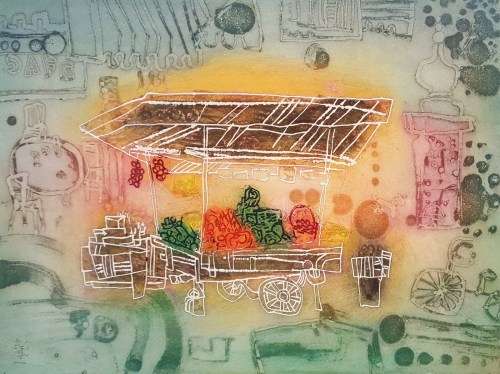 Shoichi Hasegawa - Abstract - Etching & aquatint - Magnificent! Limited edition! Bid now!