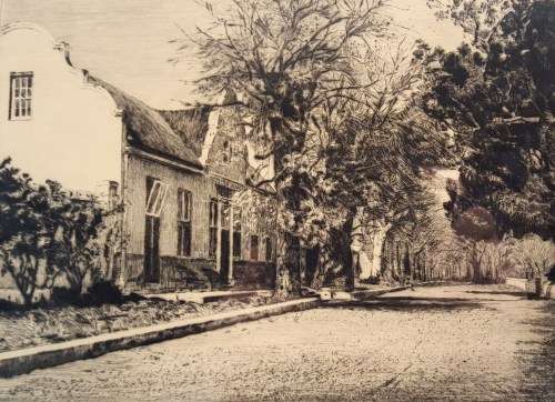 Andre Naude - Vergelegen Somerset West - An absolute stunning etching!! Bid now!!