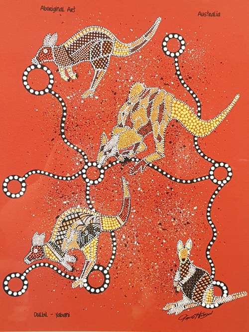 David Hudson - Dulbil - Yabani - Aboriginal art - Stunning! Giveaway price, bid now!