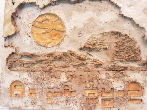 Bill Hart - Seascape - Mixed media on plaster/paper mold