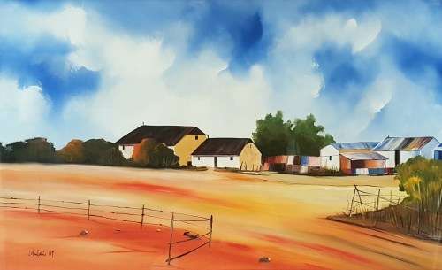 Jabulani - Farm scene in orange