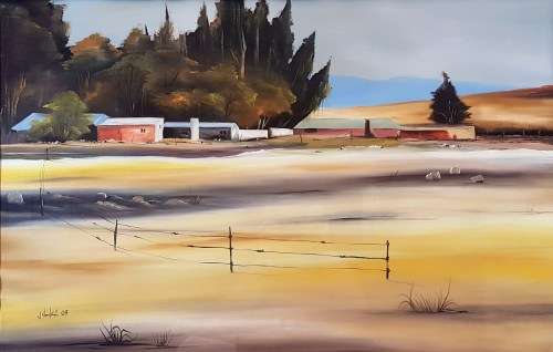 Jabulani - Farm scene in yellow