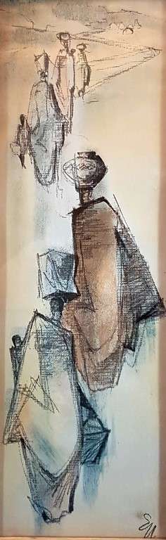 Ernest Ullman - Figures of traditional woman