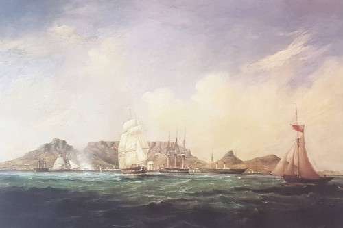 Thomas Baines - Steamer Huddington 1847