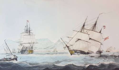 WJ Huggins - Table Bay, Cape of Good Hope - Engraved by T Sutherland