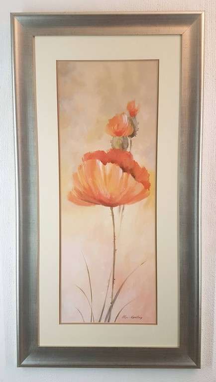 Olga Kaesling - International art - Pair of still life flowers