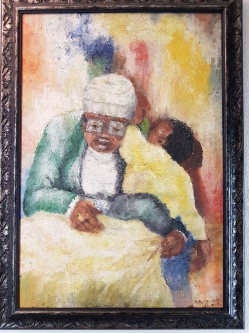 Alphen Ntimbane - Old woman working