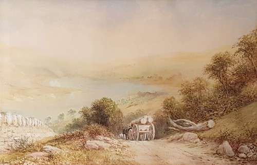 J Morris - Wagon on a dirt road