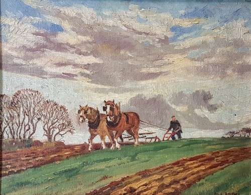 HS Smith - Ploughing the field