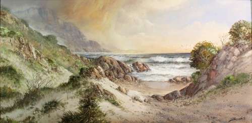 Jacobi (Benjamin Jacobus Davis) -  Cove with seagulls