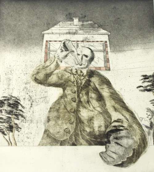 Cobe - Abstract man - Etching