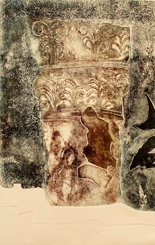 Hettie van Tonder - Korintiese siel - Etching with sugarlift