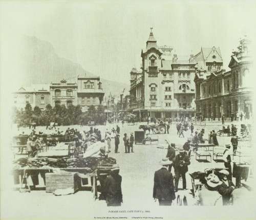 Historical reproduction print - Parade Sales, Cape Town 1900