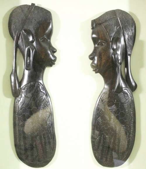 Carved figures - Framed