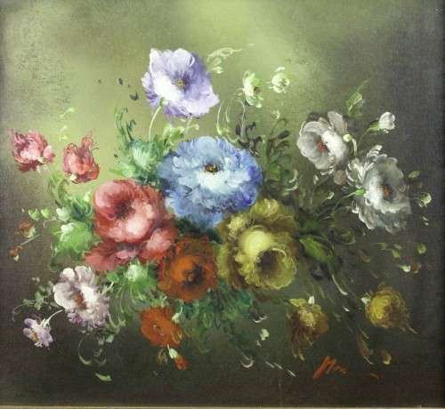Still life flower study - Absolutely stunning - Oil painting - Low price! - Bid now!
