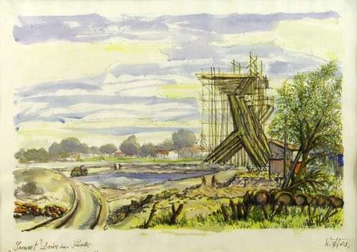 W Hess - Sunset Drive Inn Theater in Construction