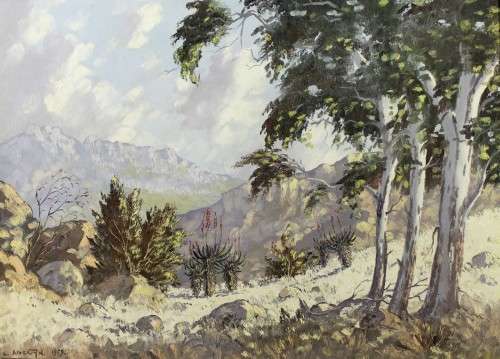 L Albertyn - Mountain scene - 1959