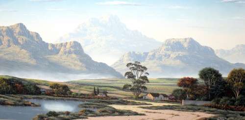 Paul Munro - Farm scene - The ultimate Munro!! 2m x 1m!!!!. Investment art!! Blow-out sale!!
