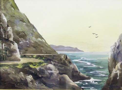 H Anderson - Chapmans's Peak - A little treasure!! Beautiful artwork! Bid now!!