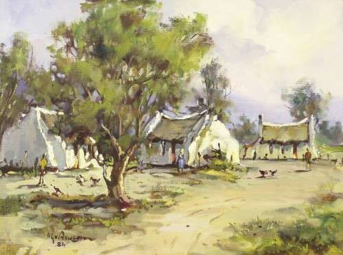 HG van Aswegen - Farm scene