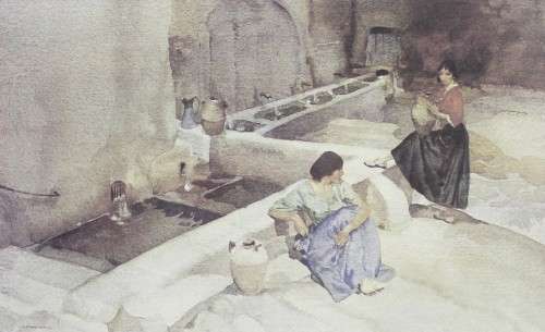 Russel Flint - Collecting water