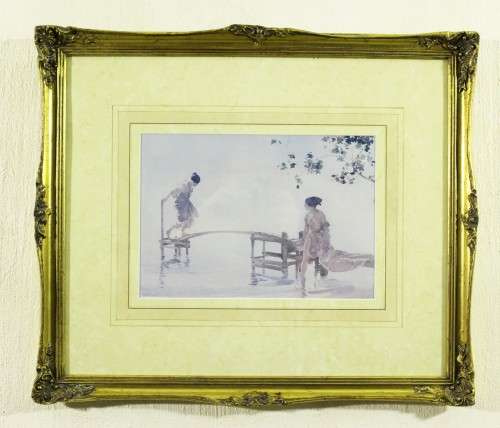 Russel Flint - Maidens on the pier - A classic print from this Master artist! Low price, act fast