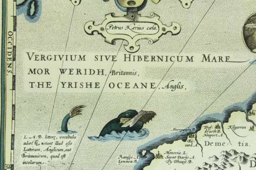 Map - Old print of England